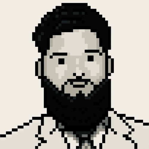 8 bit pixel art of Ammar Ahmed